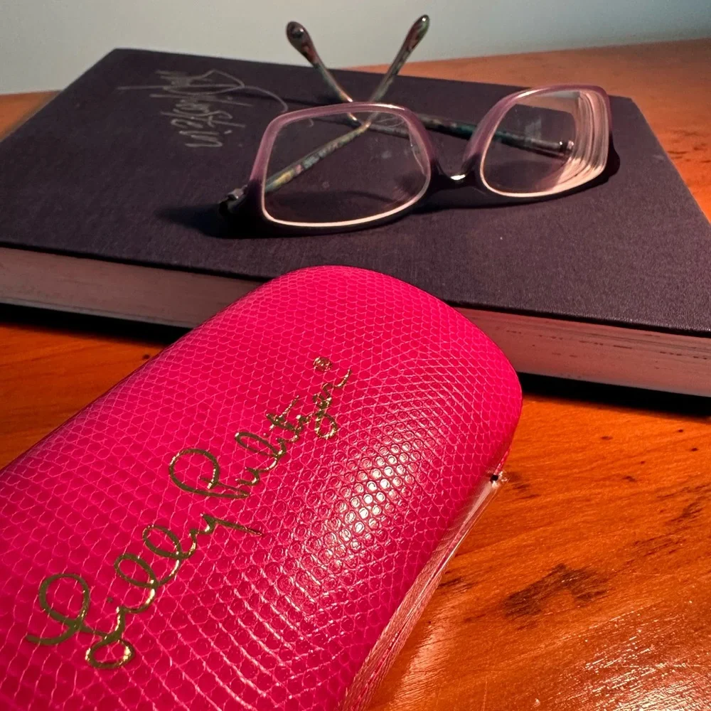 Colorful Fun Preppy Lilly Pulitzer Purple Eyeglasses “Fulton” Size 52-16-135